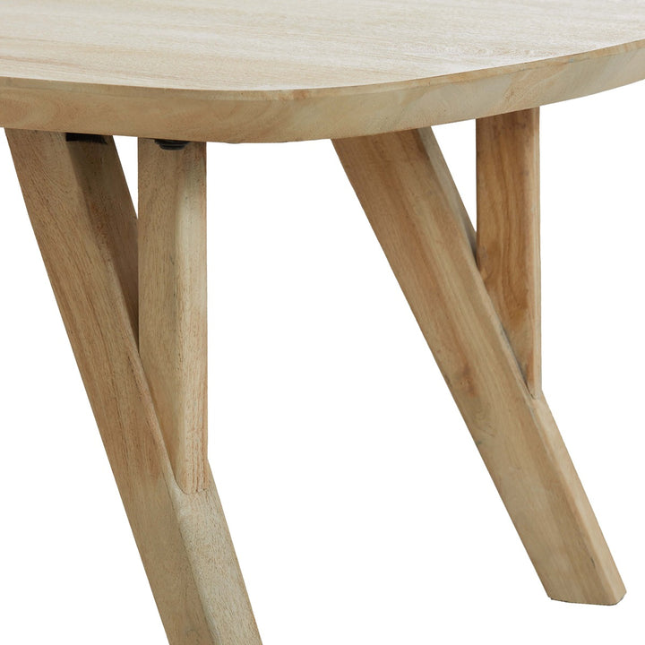 Quenza Mango Wood Rectangular Coffee Table - Natural Light & Living 6