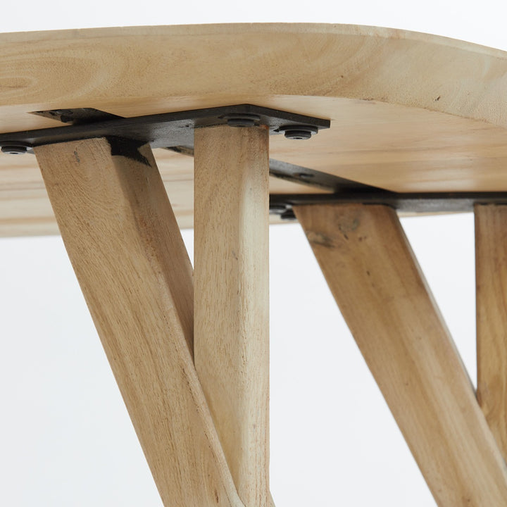 Quenza Mango Wood Rectangular Coffee Table - Natural Light & Living 8