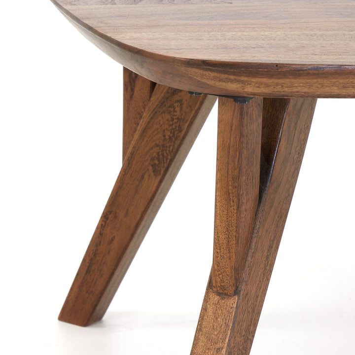 Quenza Acacia Wood Rectangular Coffee Table - Brown Light & Living 6