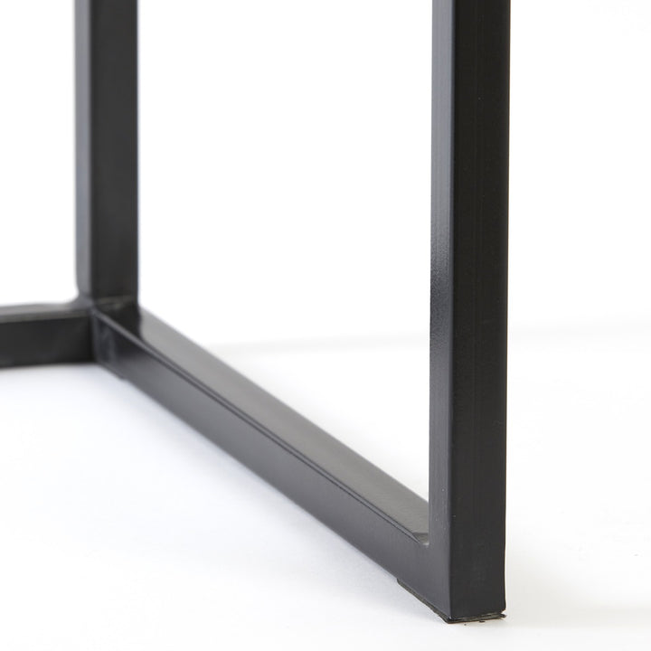Bryson Set of 2 Wooden Console Tables - Brown & Black Light & Living 7