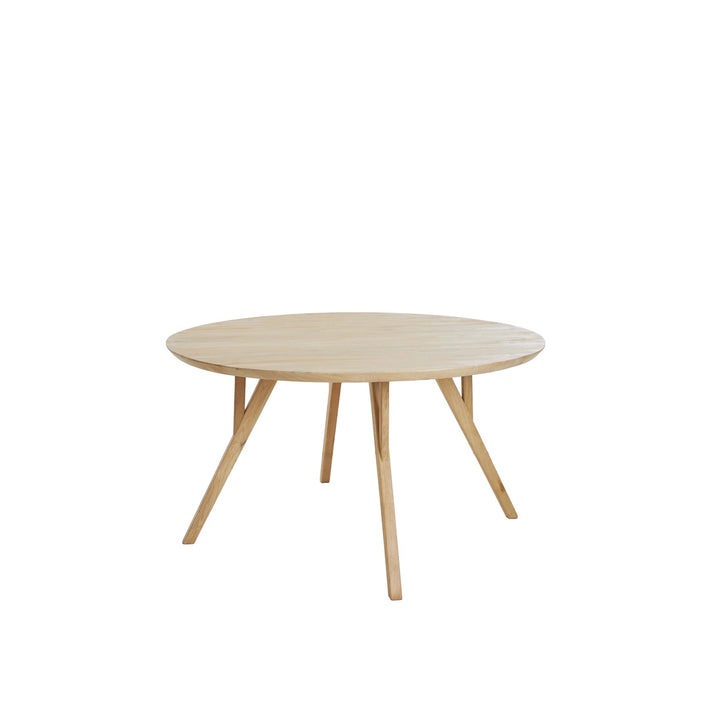 Quenza Mango Wood Round Dining Table - Natural Light & Living 1