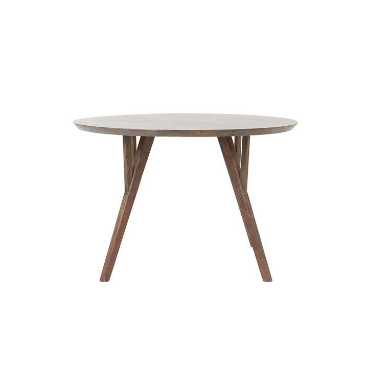 Quenza Acacia Wood Round Dining Table - Brown Light & Living 17