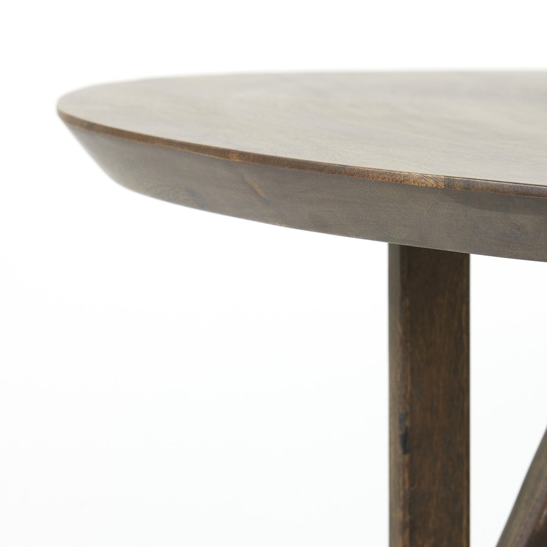 Quenza Acacia Wood Round Dining Table - Brown Light & Living 20