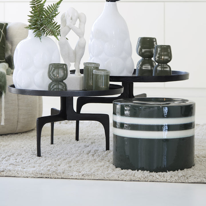 Pano Set of 2 Round Coffee Tables - Dark Bronze Light & Living 2