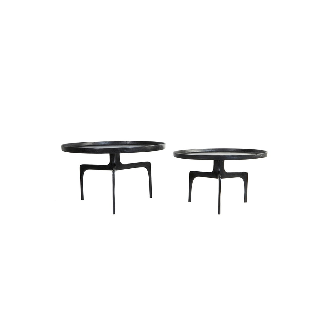 Pano Set of 2 Round Coffee Tables - Dark Bronze Light & Living 3