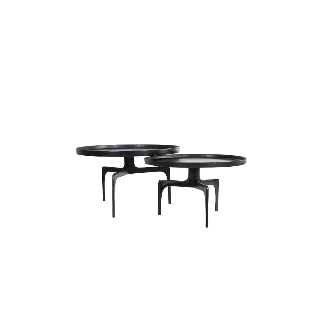 Pano Set of 2 Round Coffee Tables - Dark Bronze Light & Living 4