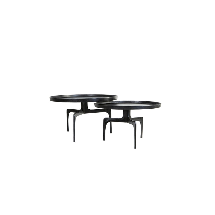 Pano Set of 2 Round Coffee Tables - Dark Bronze Light & Living 4