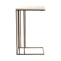 Light & Living Roshan Travertine & Bronze Side table