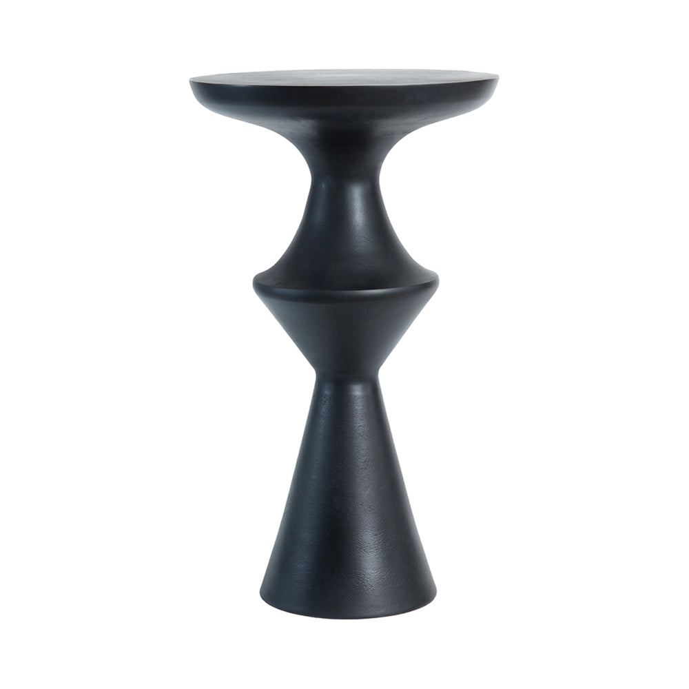 Light & Living Loboc Matt Black Side Table - Large