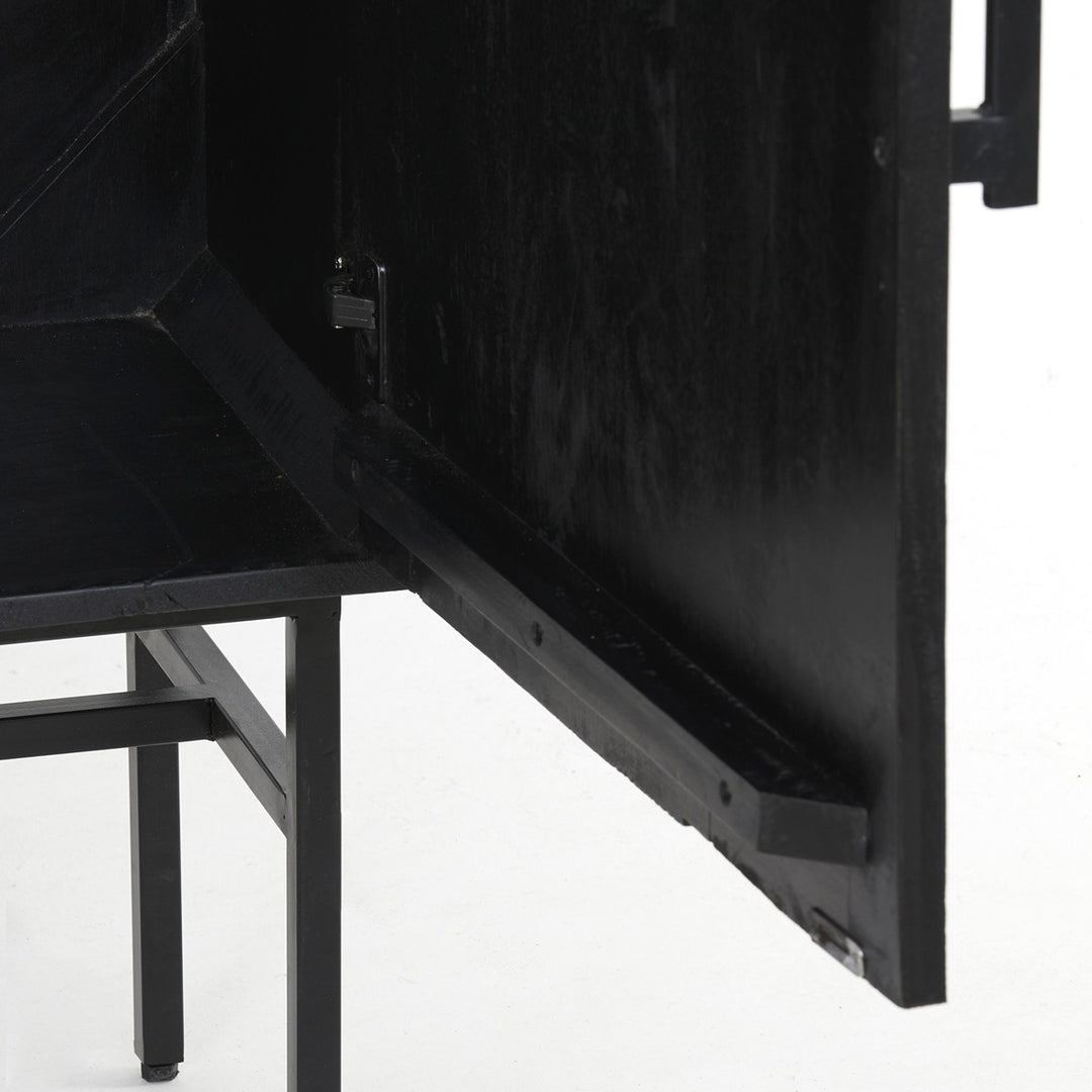 Abage Wooden Cabinet - Black Light & Living 11