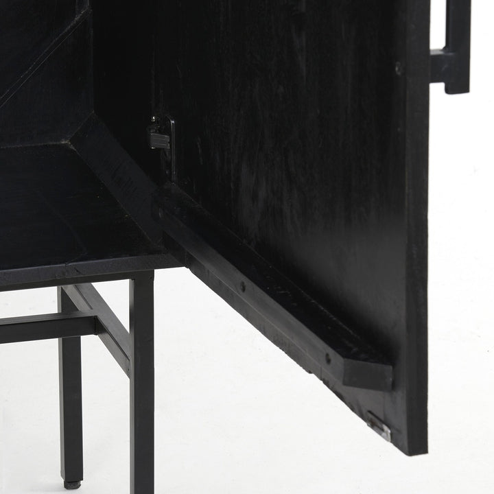 Abage Wooden Cabinet - Black Light & Living 11