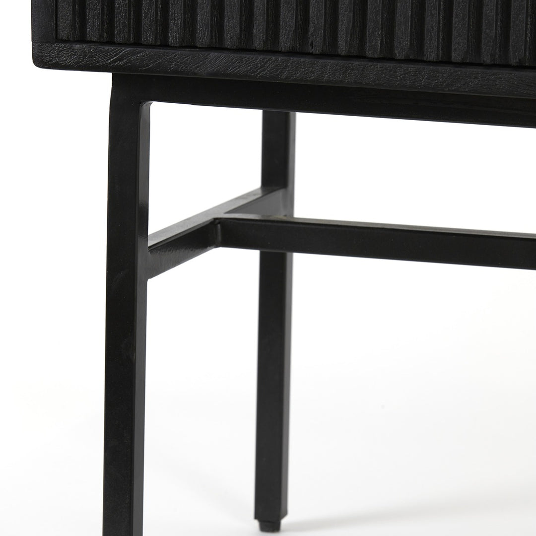 Abage Wooden Cabinet - Black Light & Living 12