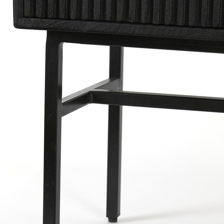 Abage Wooden Cabinet - Black Light & Living 12