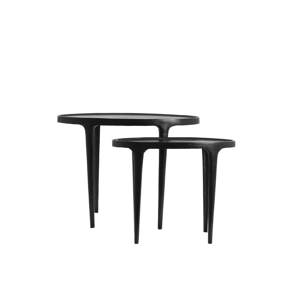 Arica Set of 2 Side Tables - Matte Black Light & Living 2