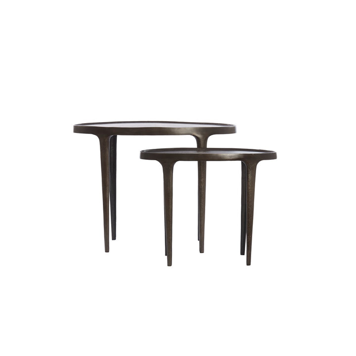 Arica Set of 2 Side Tables - Dark Brown Light & Living 3