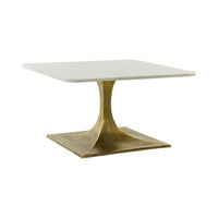 Light & Living Rickerd Marble & Bronze Coffee Table