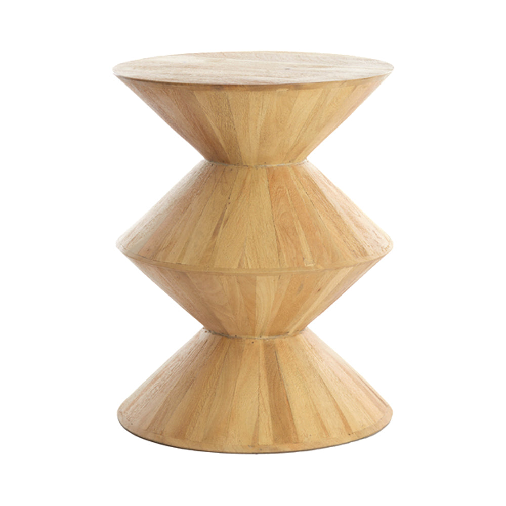 Light & Living Larus Natural Mango Wood Side Table - 40x50cm