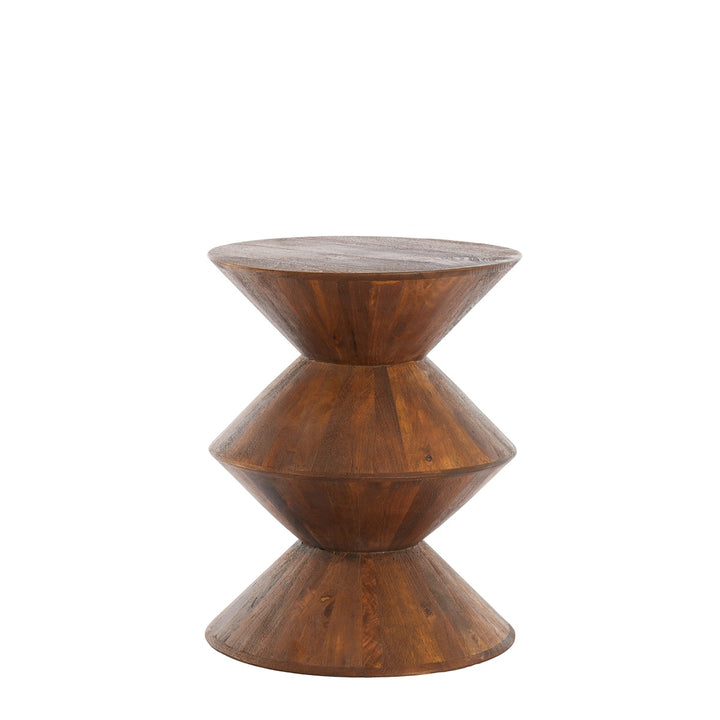 Larus Mango Wood Side Table - Brown Light & Living 1