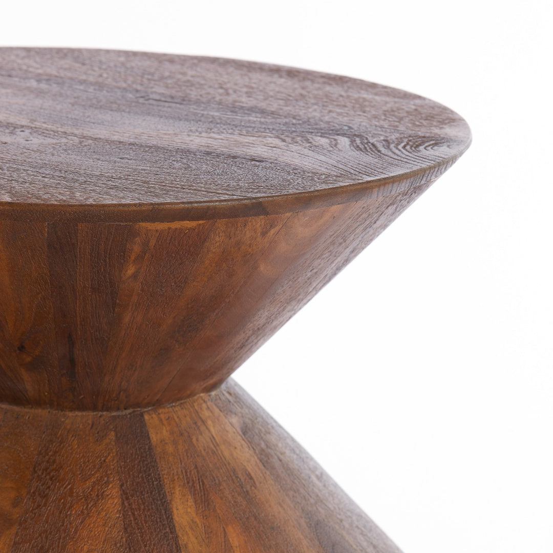 Larus Mango Wood Side Table - Brown Light & Living 3