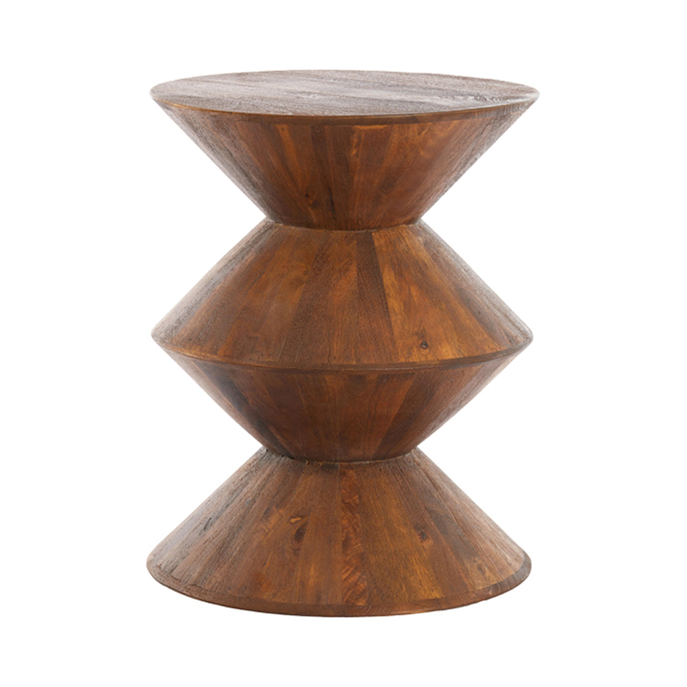 Light & Living Larus Brown Mango Wood Side Table - 40x50cm