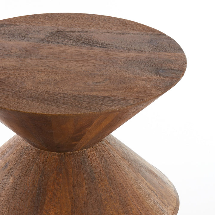 Larus Mango Wood Side Table - Brown Light & Living 10