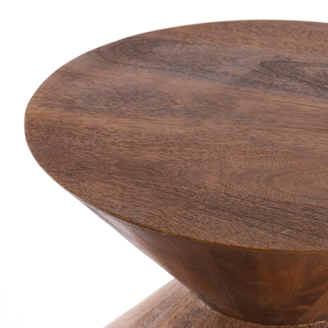 Larus Mango Wood Side Table - Brown Light & Living 11
