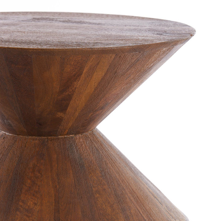 Larus Mango Wood Side Table - Brown Light & Living 12