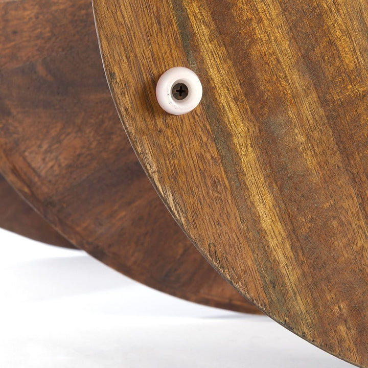 Larus Mango Wood Side Table - Brown Light & Living 15