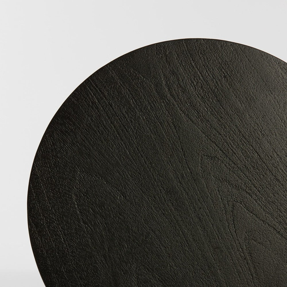 Torir Mango Wood Side Table - Matte Black Light & Living 6