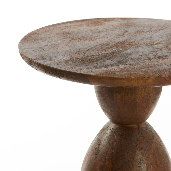 Torir Mango Wood Side Table - Brown Light & Living 4