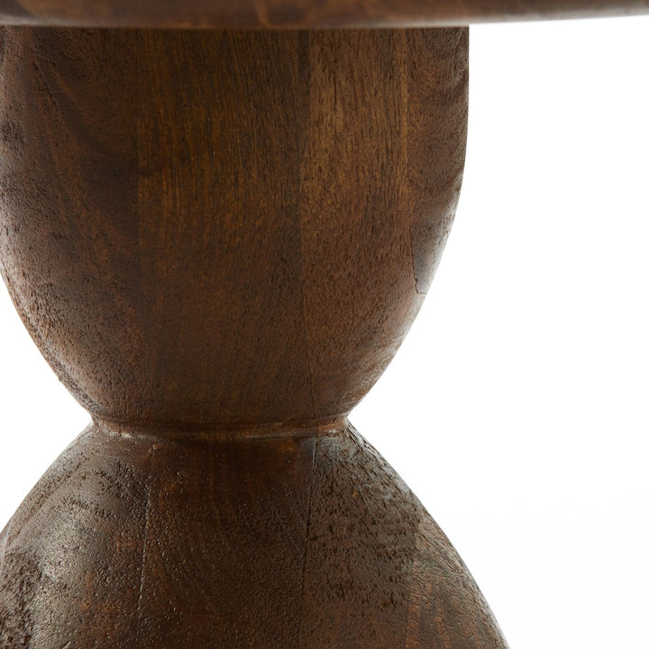 Torir Mango Wood Side Table - Brown Light & Living 5