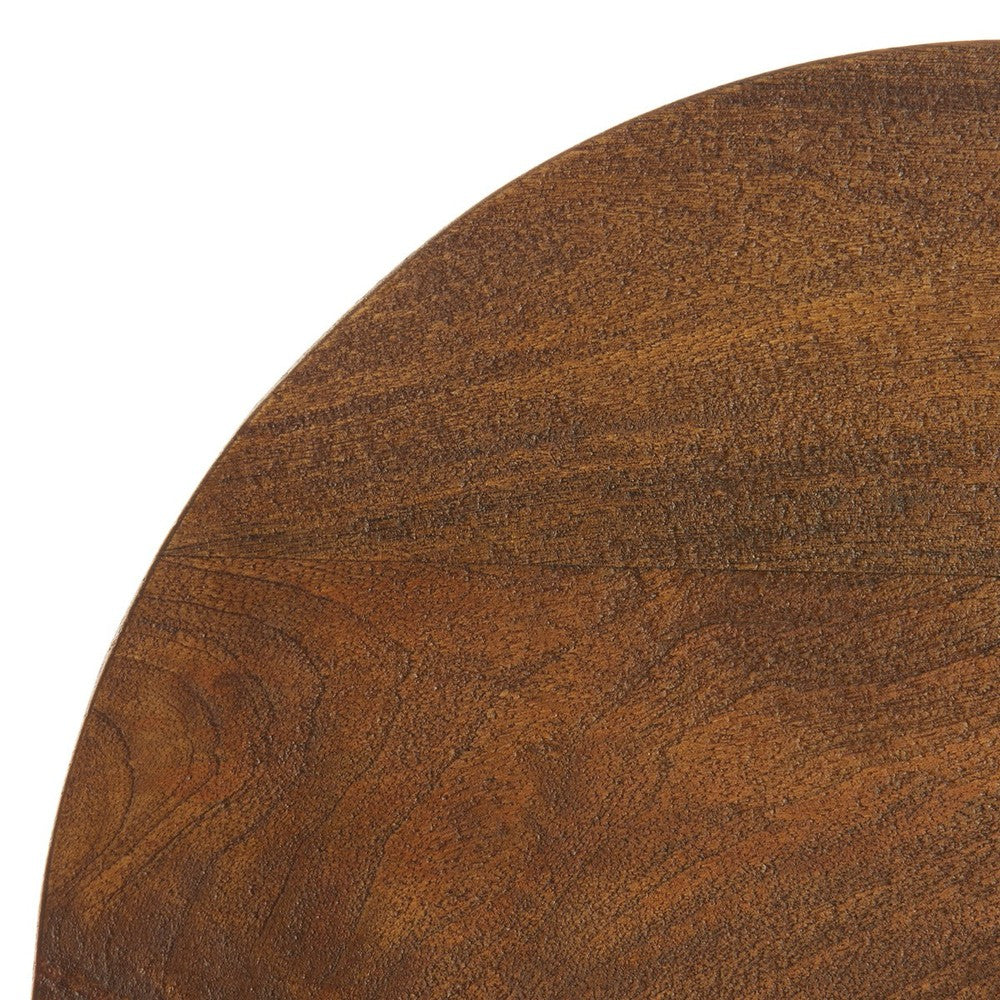 Torir Mango Wood Side Table - Brown Light & Living 6