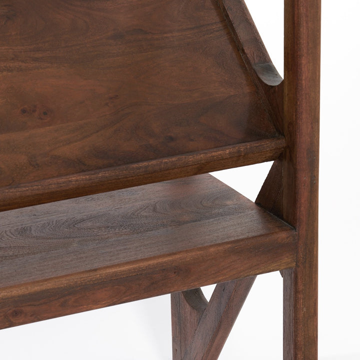 Yuki Acacia Wood Console Table - Dark Brown Light & Living 5