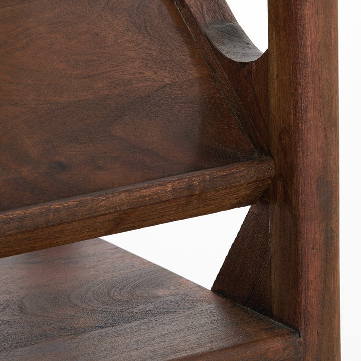 Yuki Acacia Wood Console Table - Dark Brown Light & Living 10