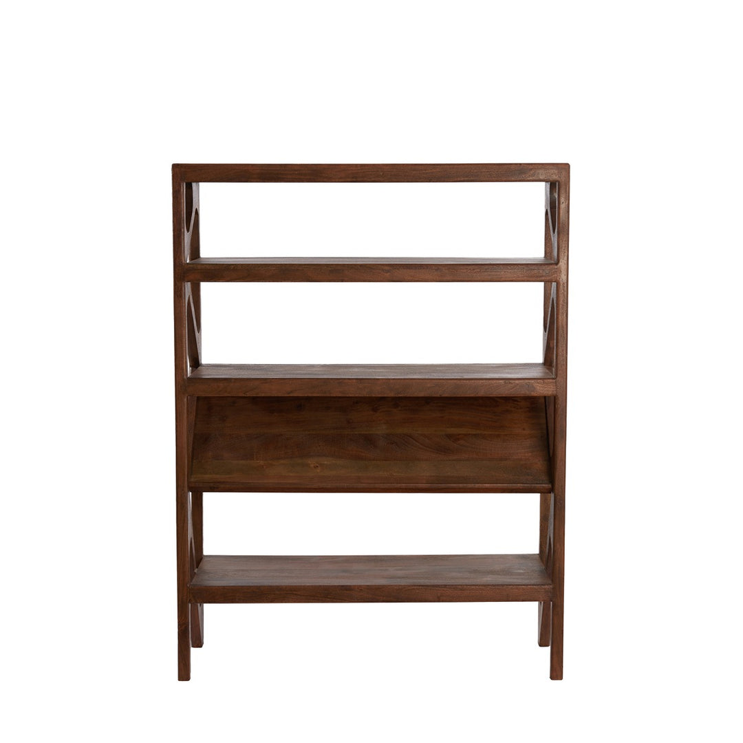 Yuki Acacia Wood Display Unit - Dark Brown Light & Living 1