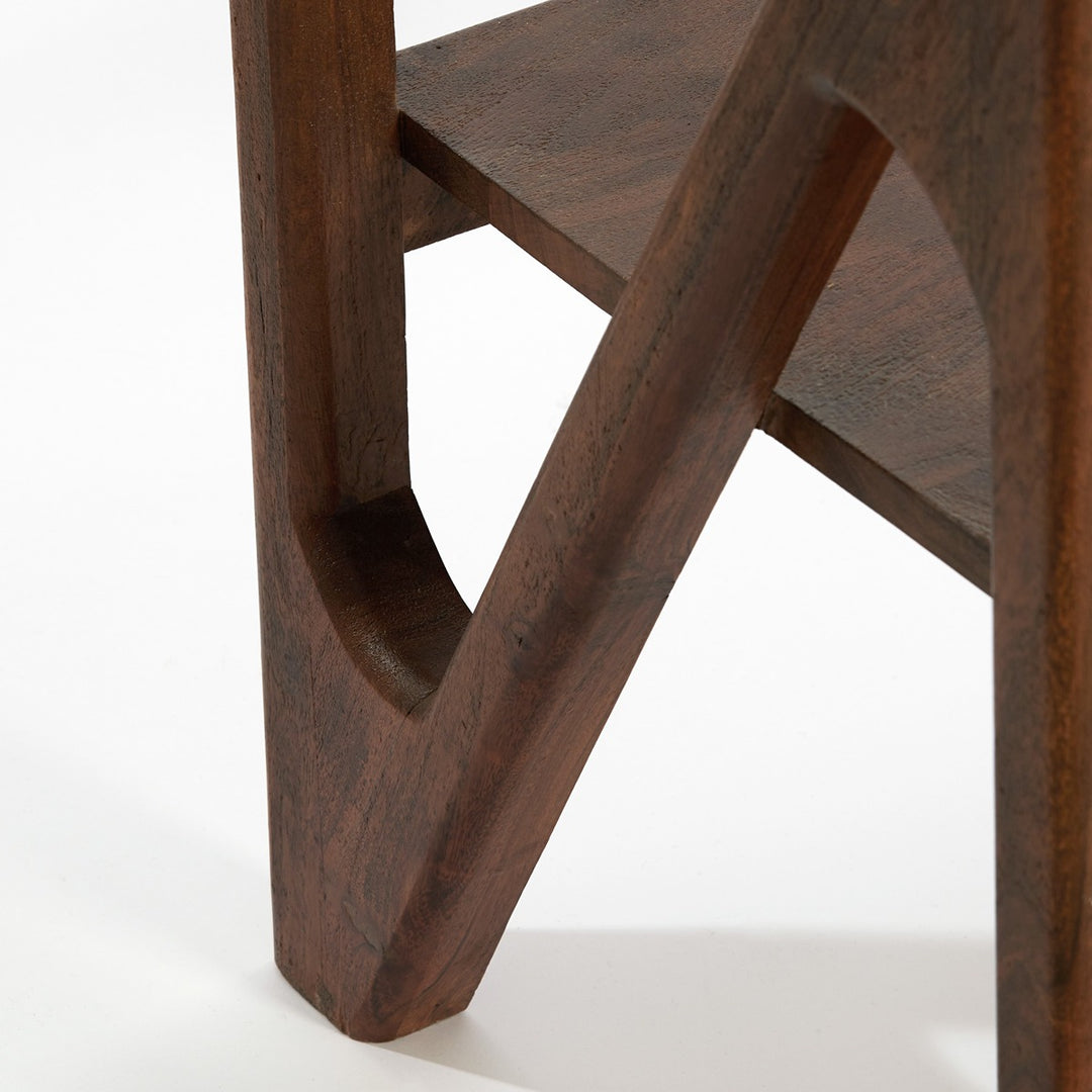 Yuki Acacia Wood Display Unit - Dark Brown Light & Living 5
