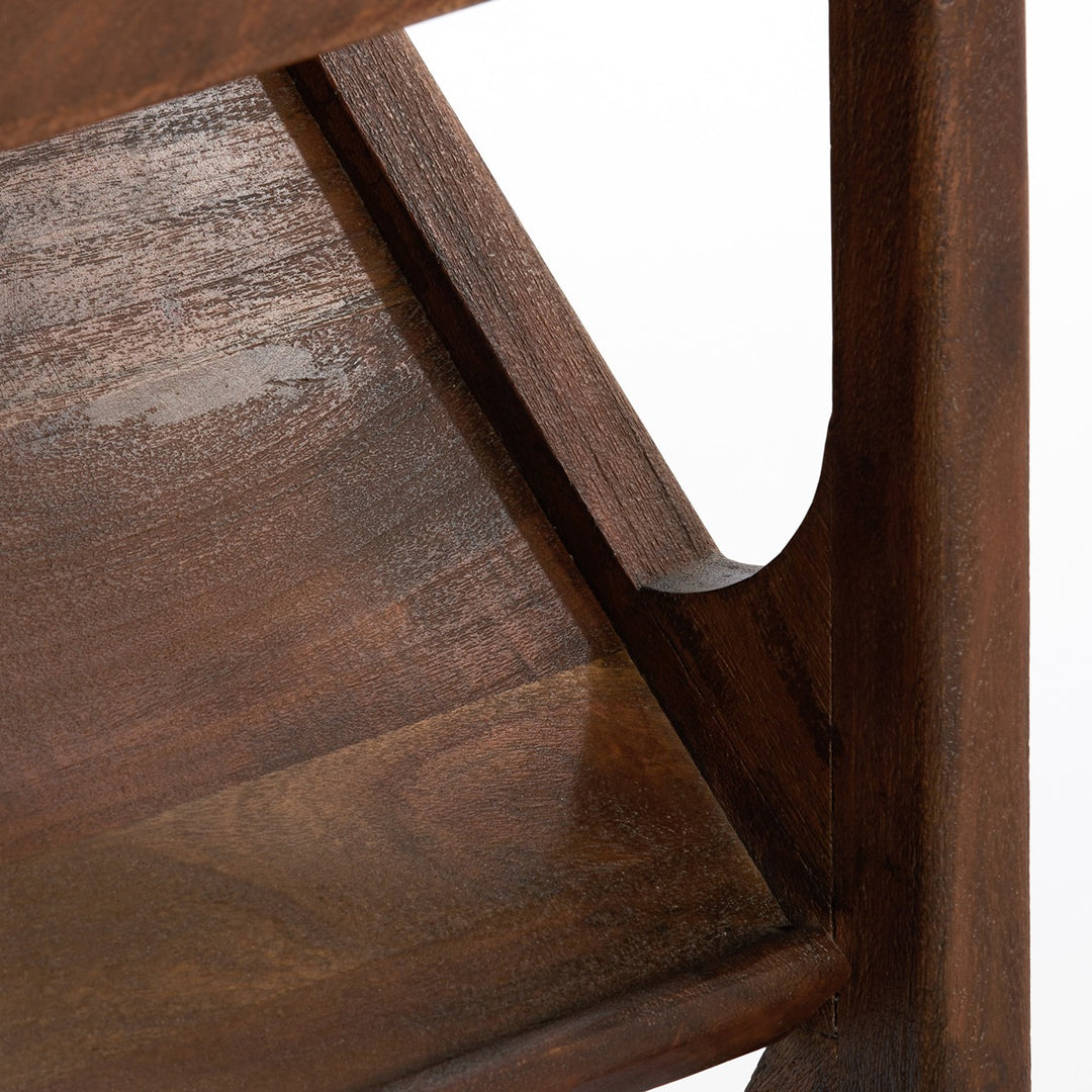 Yuki Acacia Wood Display Unit - Dark Brown Light & Living 7