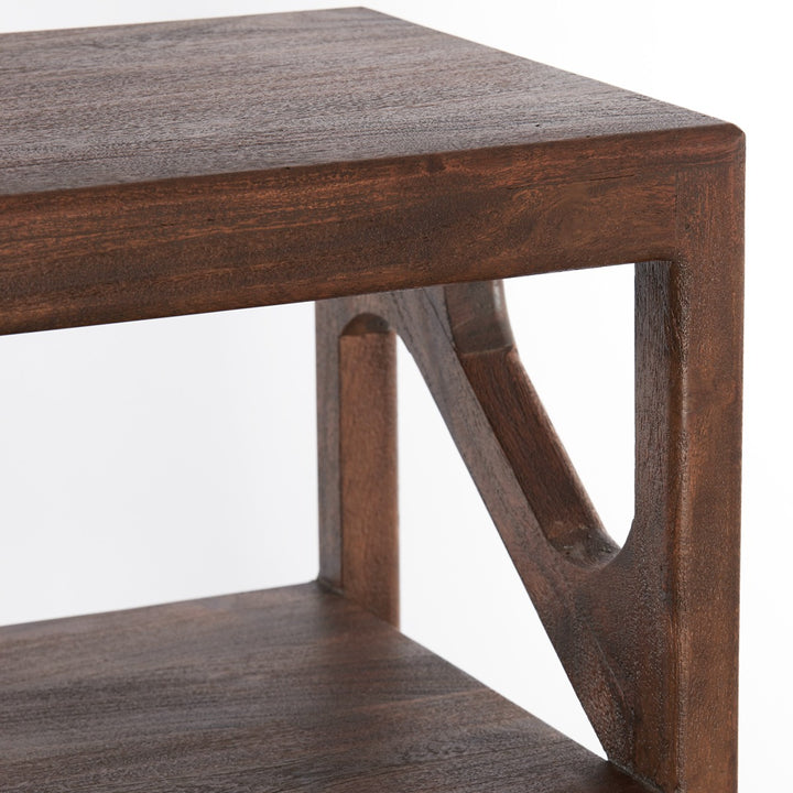 Yuki Acacia Wood Display Unit - Dark Brown Light & Living 8