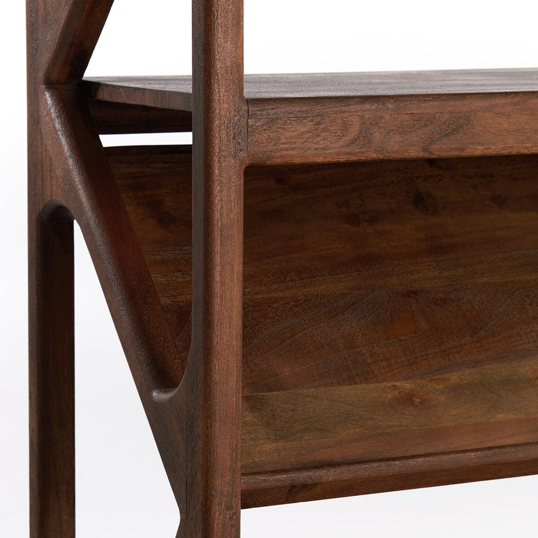 Yuki Acacia Wood Display Unit - Dark Brown Light & Living 9