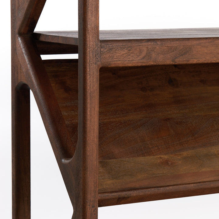 Yuki Acacia Wood Display Unit - Dark Brown Light & Living 9