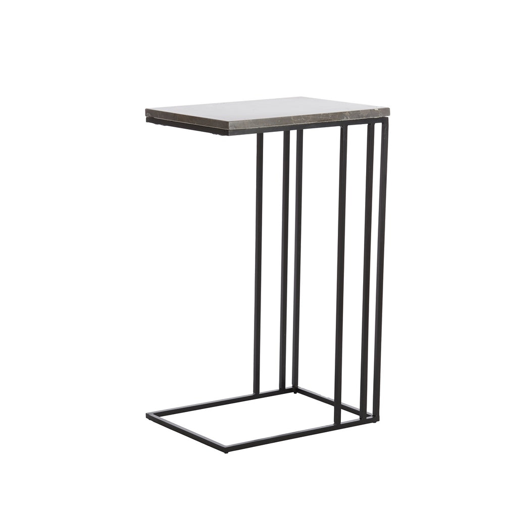 Roshan Marble Side Table - Brown Marble Light & Living 2