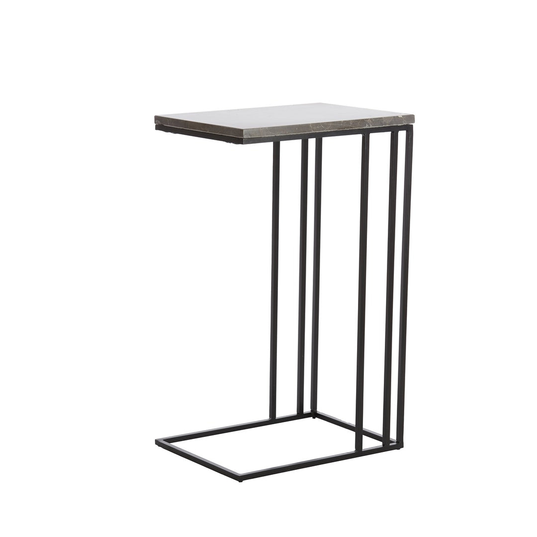Roshan Marble Side Table - Brown Marble Light & Living 2