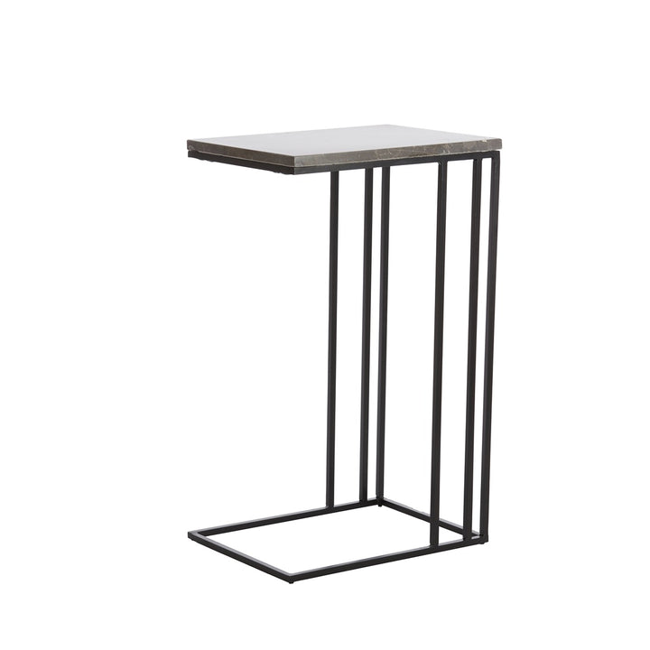 Roshan Marble Side Table - Brown Marble Light & Living 2