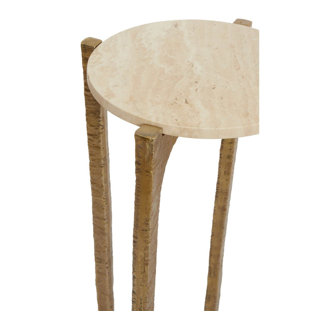 Kanae Set of 2 Travertine Side Tables - Sand Light & Living 3
