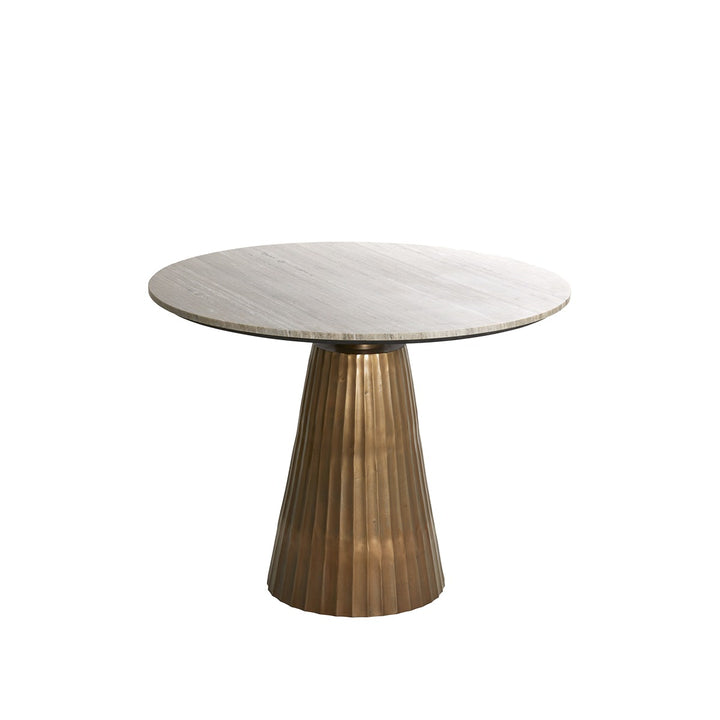 Rianne Marble Round Dining Table - Antique Bronze Light & Living 2