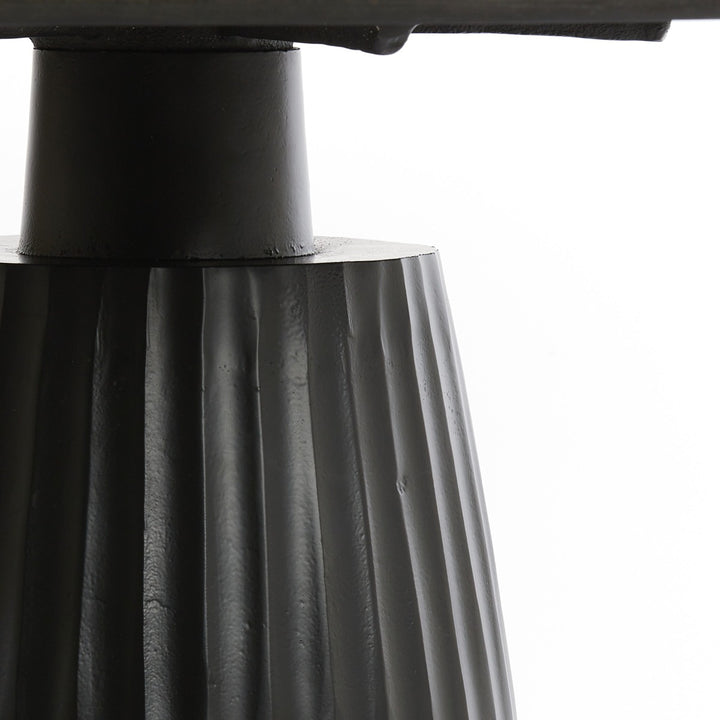 Rianne Marble Round Dining Table - Matte Black Light & Living 3