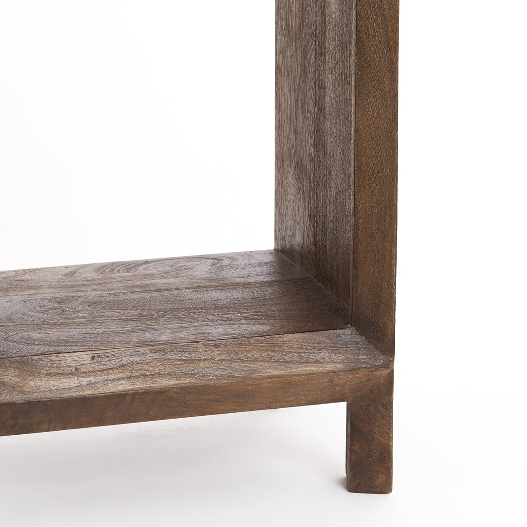 Sondrio Tall Wooden Display Unit - Dark Brown Light & Living 7
