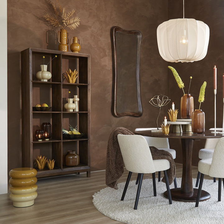 Sondrio Wooden Display Unit - Dark Brown Light & Living 3