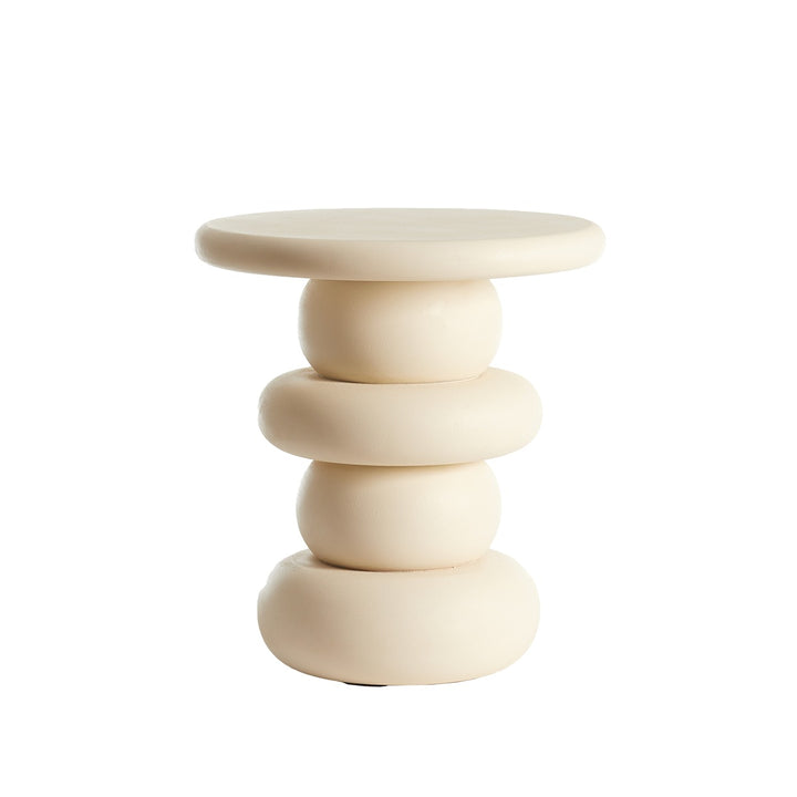 Azalas Wooden Side Table - Cream Light & Living 1