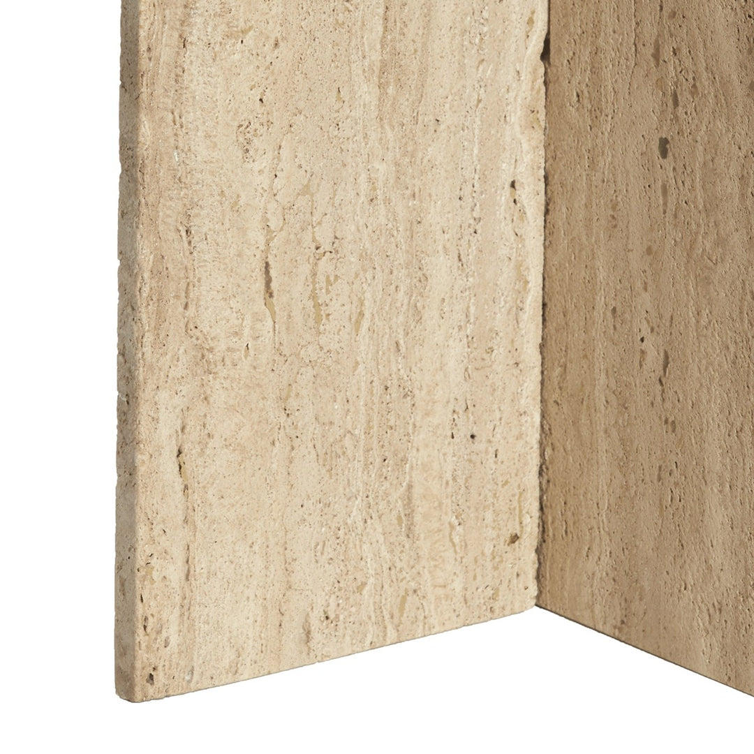 Otinia Travertine Side Table - Sand Light & Living 5